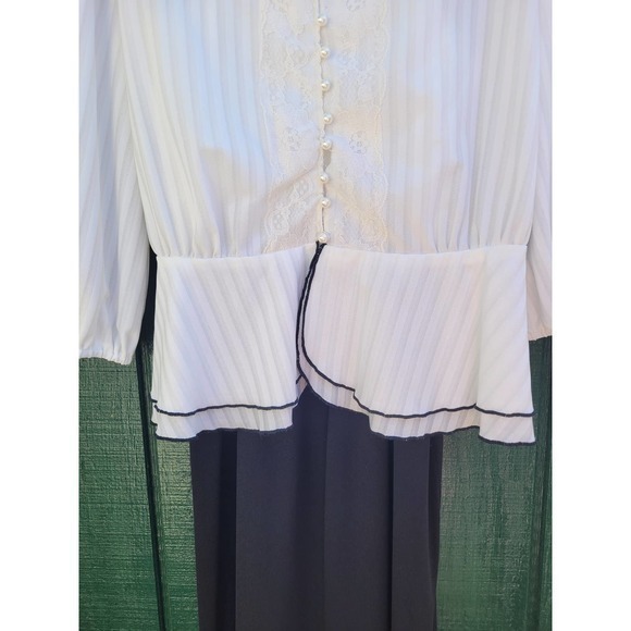 Vintage Jerri Gee Spaghetti Straps Maxi‎ Dress and Peplum Lace Collar Jacket - Picture 12 of 12